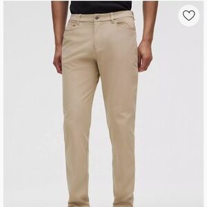 Lululemon ABC Pant Classic-Fit Warpstreme Wacky Khaki Mens 36 x 31 Casual Pants